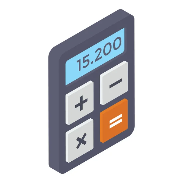 Une Machine Calculer Symbolisant Calculatrice Numérique — Image vectorielle