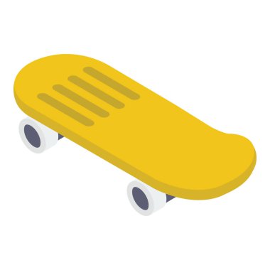 İzometrik tasarımda paten ikonu