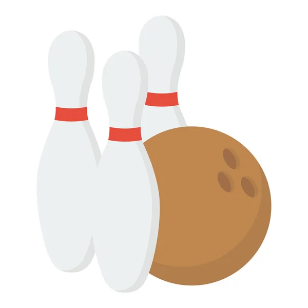 Isometric Vector Design Bowling Game Icon — Stock Vector