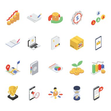 İşte modern izometrik tarzda bir iş simgesi. Bu ikonlar aracılığıyla iş yapmanın takdire şayan bir yolu. Bu düzenlenebilir vektörlerle tasarım projelerinizi desteklemeye hazır olun. Şimdi yakala..