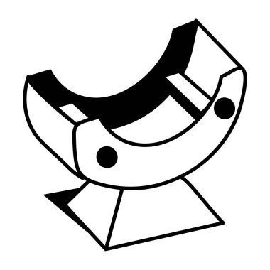 Kağıt fırıldak tasvir eden karalama tarzı bir simge