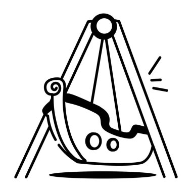 bir karalama stili simgesi tasvir ediliyor gemi yolculuğu