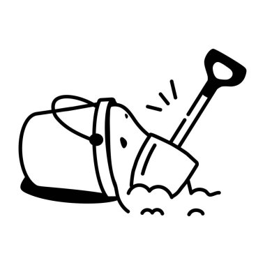 Kum sepetini gösteren çizim biçimi simgesi