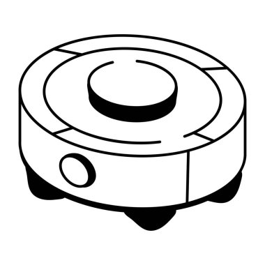 Bir paspas robotunu gösteren bir çizim biçimi simgesi