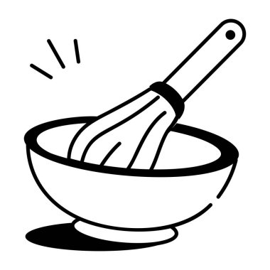 Chawan 'ı gösteren yarım yamalak bir biçim simgesi