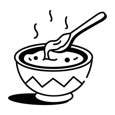 Miso tasvir eden karalama tarzı bir simge