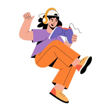 Oyuncuları gösteren düz bir çizim 