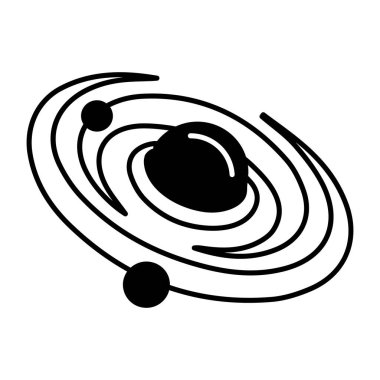 Bir uzay mekiğini gösteren yarım yamalak bir simge