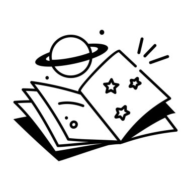 Bir uzay mekiğini gösteren yarım yamalak bir simge