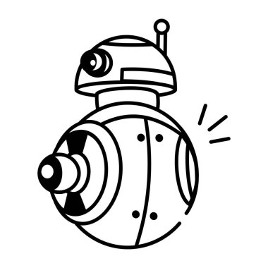 Bir uzay mekiğini gösteren yarım yamalak bir simge