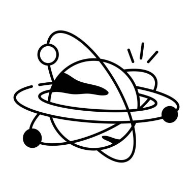 Bir uzay mekiğini gösteren yarım yamalak bir simge