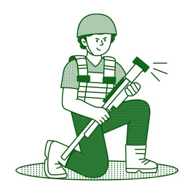 Amerikan futbolcusunu gösteren el çizimi resim