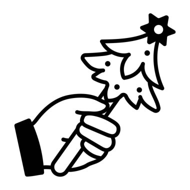 Ağacı gösteren karalama biçimi simgesi