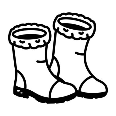 Ayakkabıları gösteren bir çizim biçimi simgesi