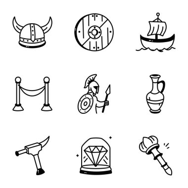 El Çizimi Antik Simgeler Paketi 