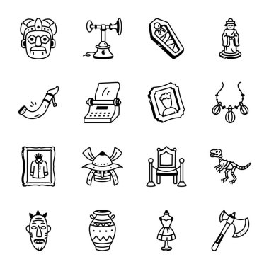 El Çizimi Müzesi Sergi Simgeleri 