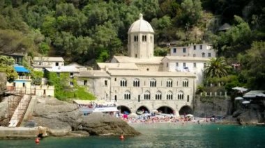 San Fruttuoso deniz abbey - Liguria - İtalya