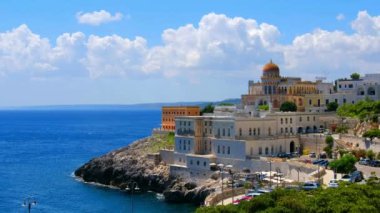 panoramic Salento landscape Apulia Santa Cesarea Terme village Lecce
