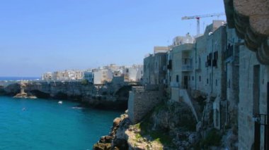 deniz köy cliff Polignano a Mare - Bari - Apulia - İtalya