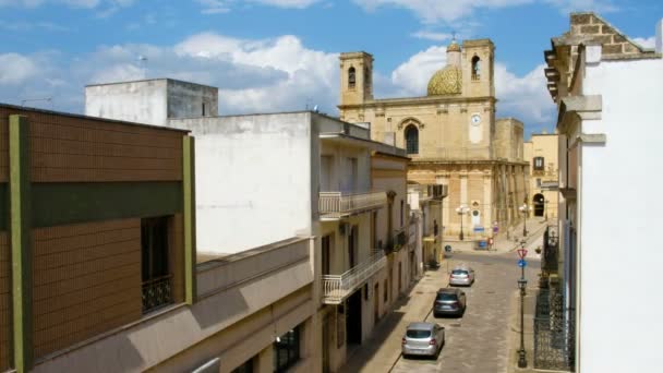 Salento - Chiesa Taurisano della Trasfigurazione - provincia di Lecce  - — Video Stock