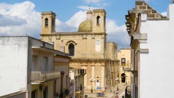 : Salento Taurisano Transfigurazion kilise Lecce Apulia İtalya — Stok video
