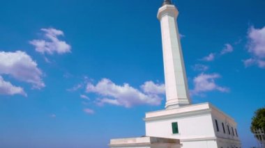deniz feneri İtalya Santa Maria Leuca -: Salento - Apulia beyaz