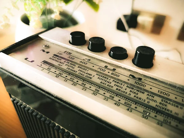 Stare Radio Wstęga Antyczne Retro Fale Radiowe — Zdjęcie stockowe