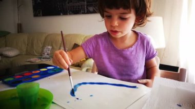 Bebek suluboya çocuk boyama fırça renk paleti