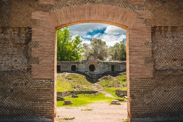 Archeologie ruïnes Romeinse beschaving catacomben in Rome Tivoli-Lazio-Italië — Stockfoto