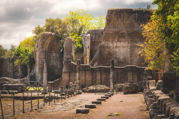 Villa Adriana in Tivoli-Rome-Italië — Stockfoto