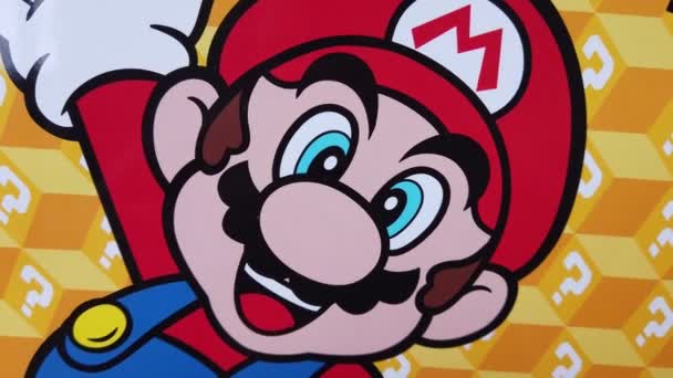 Süper Mario Kardeşler Nintendo arkaplanı — Stok video