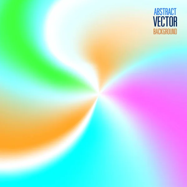 Абстрактный голографический, спиральный гладкий, красочный векторный фон — стоковый вектор