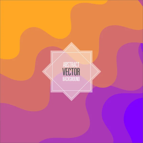 Fondo naranja y púrpura abstracto con textura de papel curva v — Vector de stock