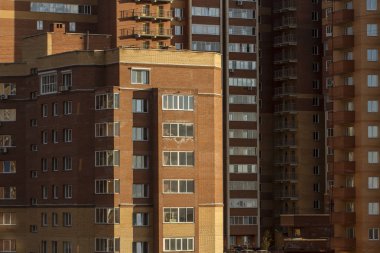 Modern bir Rus şehir görünümünü. Konut Evleri.