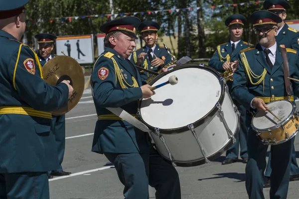 City Novosibirsk Russia July 2018 Festive Military Parade Novosibirsk Military — Stock Photo, Image