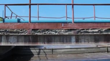 Tank su arıtma ve filtrasyon için. Modern kentsel su arıtma tesisleri.