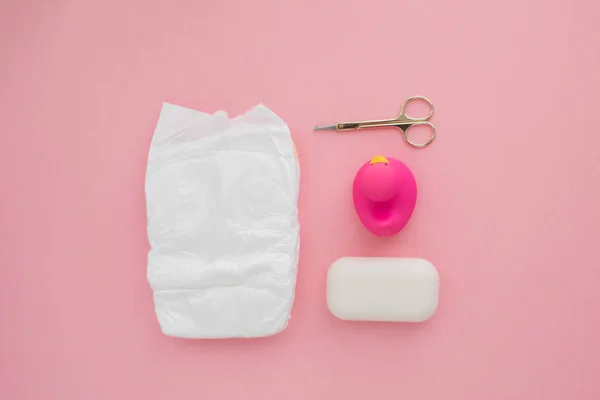 Set for a newborn diaper — Stock Photo, Image