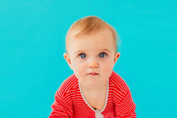 Image of sweet baby, close seup portrait of child — стоковое фото