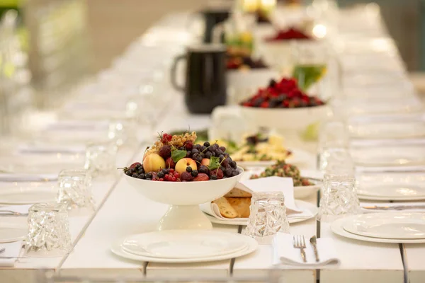 Conjunto de mesa para festa de evento — Fotografia de Stock