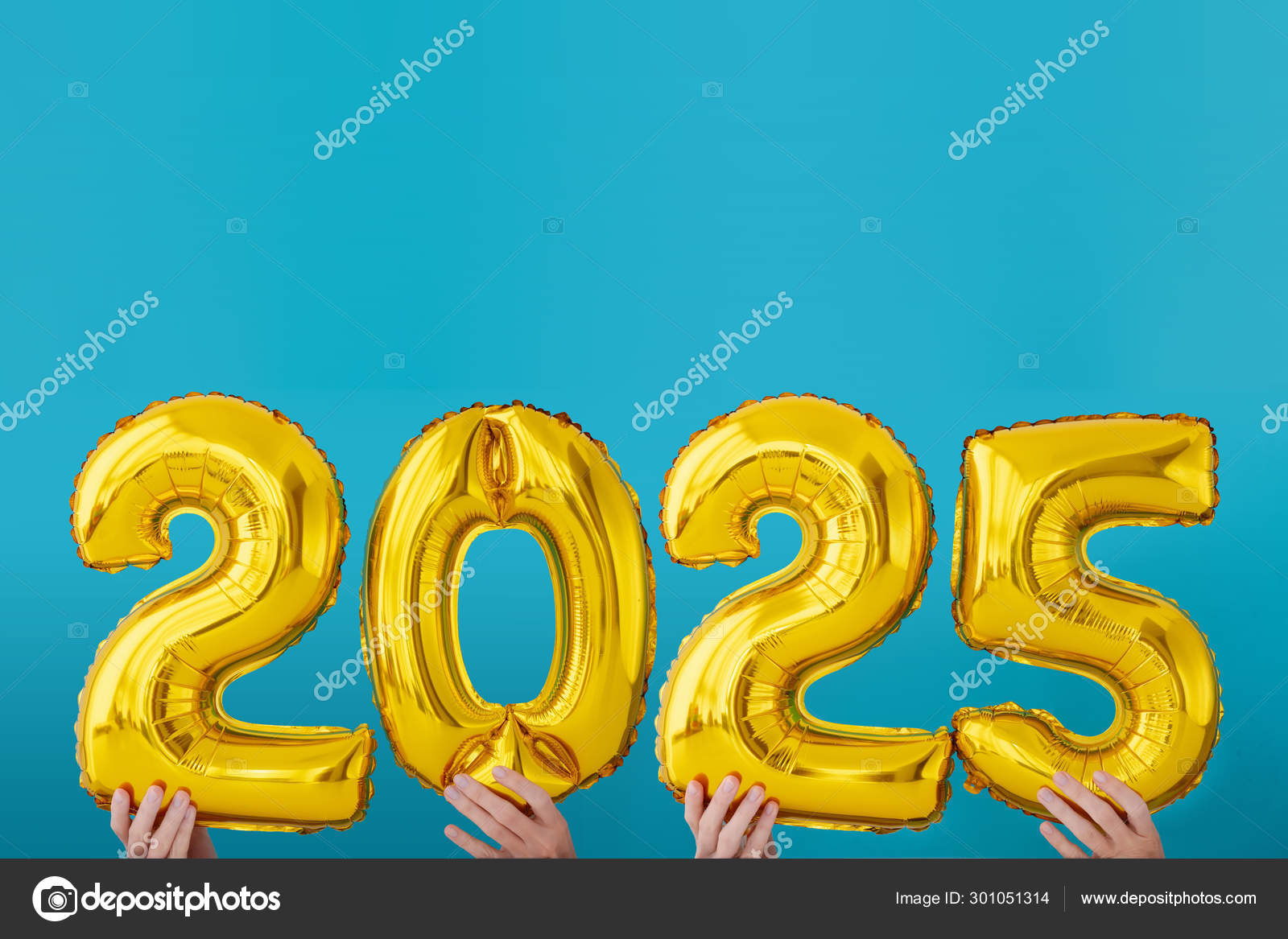Lámina De Oro Número Dos Mil Y Veinticinco 2025 Celebración