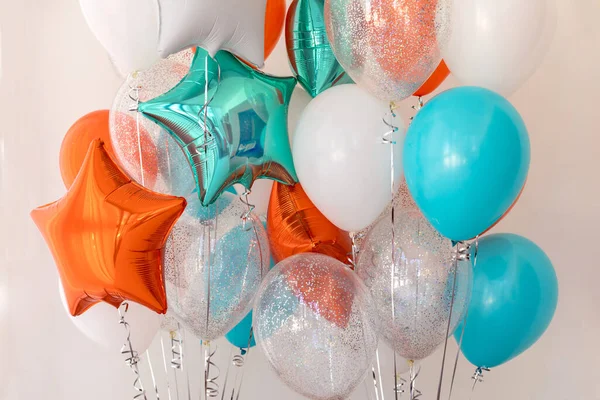 Foil Star Colored Balloons — Stock Photo, Image