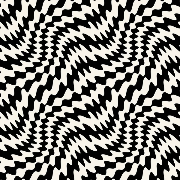 抽象波浪条纹无缝图案 — 图库矢量图片