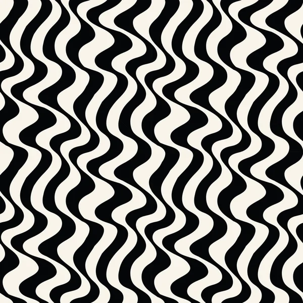 抽象波浪条纹无缝图案 — 图库矢量图片