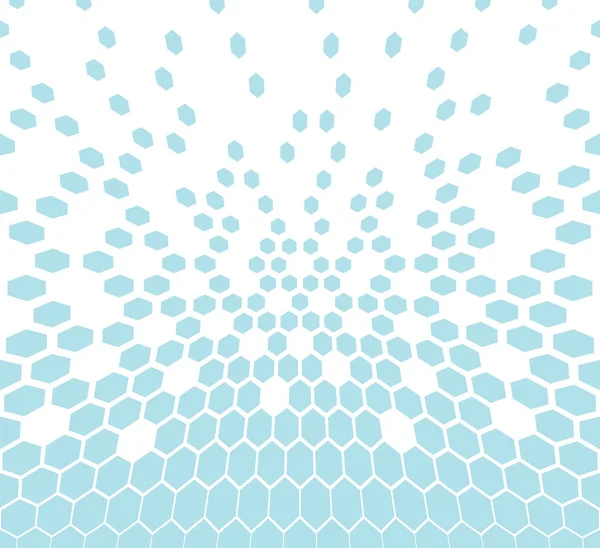 Motif Vectoriel Géométrique Demi Ton Hexagonal — Image vectorielle