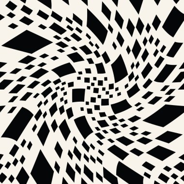 Soyut kesintisiz geometrik dekoratif vektör kare desen