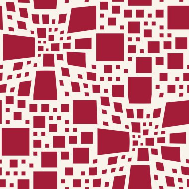 Soyut kesintisiz geometrik dekoratif vektör kare desen