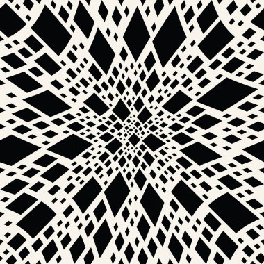 Soyut kesintisiz geometrik dekoratif vektör kare desen