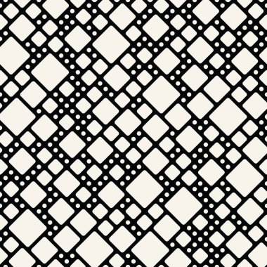 Soyut kesintisiz geometrik dekoratif vektör kare desen