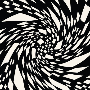 Soyut kesintisiz geometrik dekoratif vektör kare desen