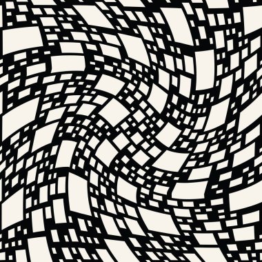 Soyut kesintisiz geometrik dekoratif vektör kare desen